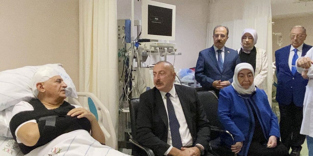 Aliyev’den Binali Yıldırım’a geçmiş olsun ziyareti