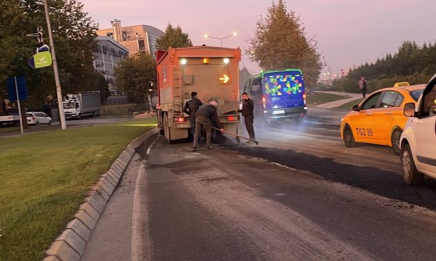 Asfaltlama yapan çalışanlara silahlı atak