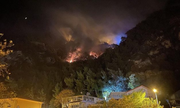 Bartın’da çıkan orman yangınına müdahale ediliyor