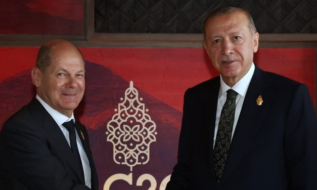 Cumhurbaşkanı Erdoğan, Almanya Başbakanı Scholz ile görüştü