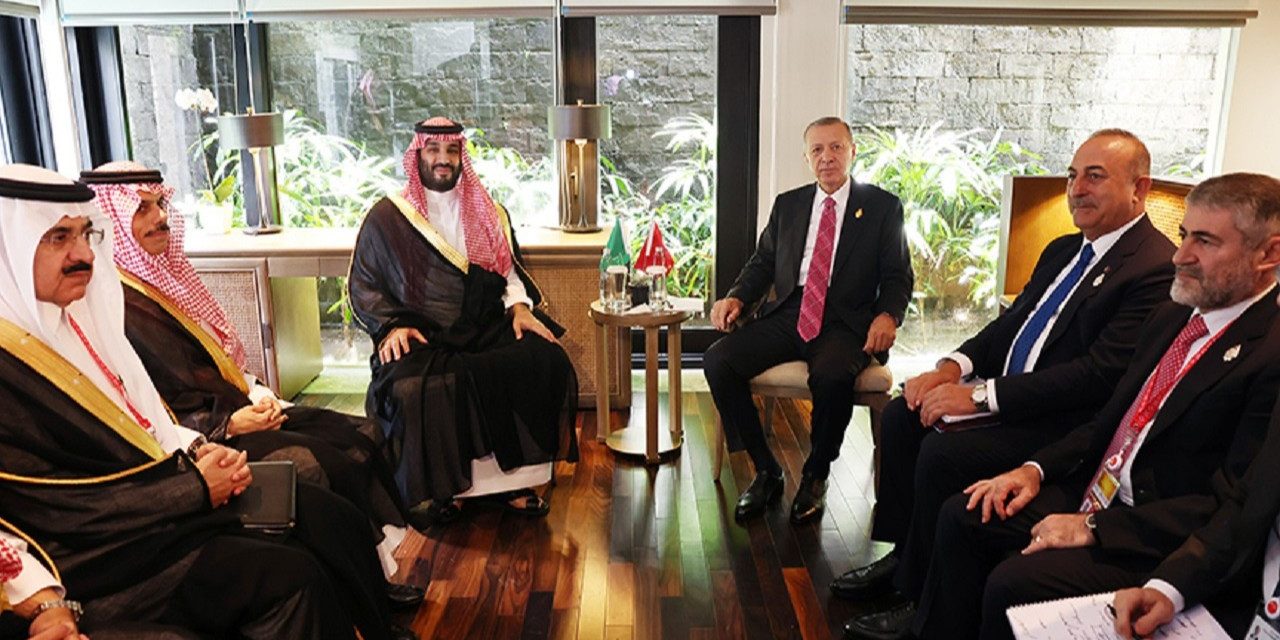 Cumhurbaşkanı Erdoğan, Suudi Arabistan Veliaht Prensi Bin Selman ile görüştü