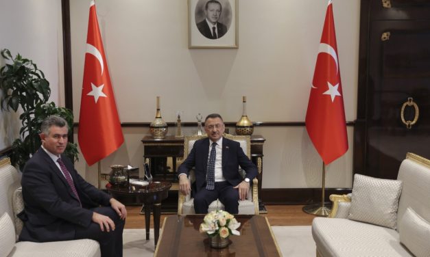 Cumhurbaşkanı Yardımcısı Oktay, Metin Feyzioğlu’nu kabul etti