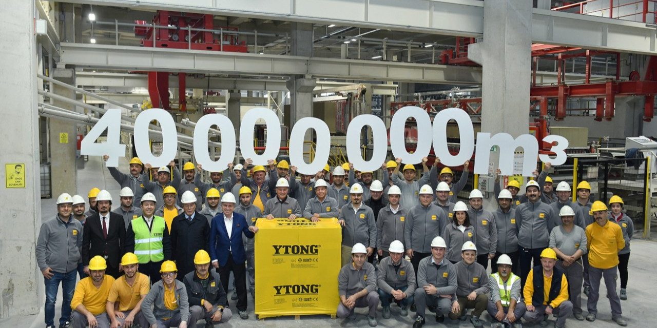Ytong, 40 milyon metreküplük üretime ulaştı