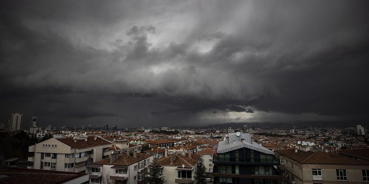 Ankara için fırtına ve hortum uyarısı