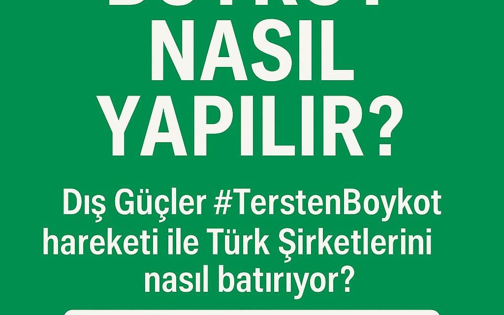 Boykot nasıl olmalı? #TerstenBoykot